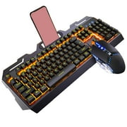 Keyboarant Gaming Keyboard Gaming Mouse Manipulator Feel RGB LED Backlit Gaming Keyboard USB Wired Gaming PC Laptop Keyboard No.6